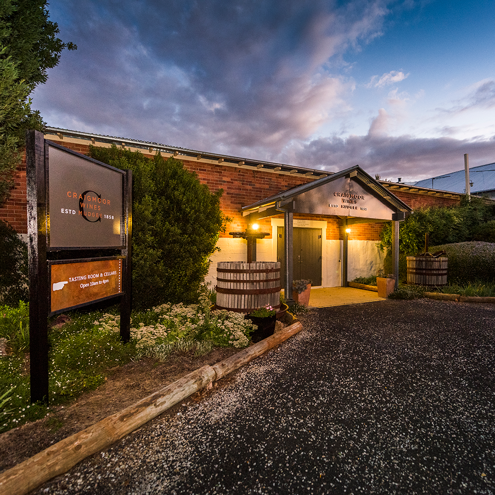 Photograph of the front of the Craigmoor Wines vineyard in Mudgee